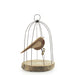 East of India Naive Bird Rusty Wire Cage - Small