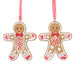 Gisela Graham Resin Decoration - Gingerbread Man - 2 Designs