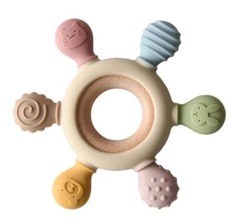 Baby Silicone Multicolour Teether