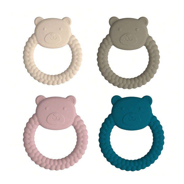 Luxury Silicone Baby Bear Teether - Assorted Colours