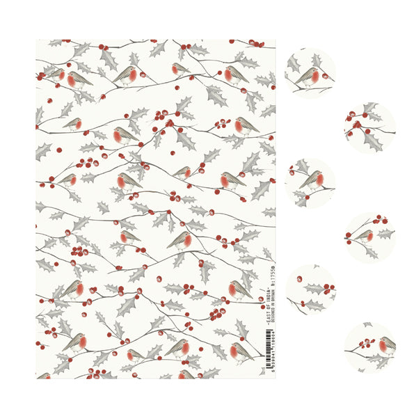 East of India Sticker Sheet - Robin