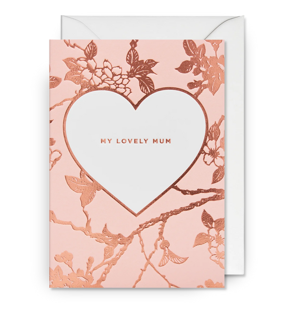 Lagom Design My Lovely Mum Decorative Floral Greeting Card