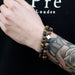 Set of 2 Gemstones Friendship Bracelets - Protection - Dalmation Jasper & Yellow Agate