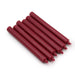 Ancient Wisdom Pack of 5 Solid Colour Dinner Candles - Rustic Burgundy