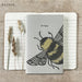 East of India Small Block Print Book - Bee