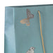 Green & Gold Floral Bird Gift Bag - Small