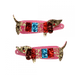 Rex London Glitter Hair Clips (set of 2) - Sausage Dog