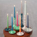 Rex London Enamel Cupped Flower Candle Holder - Light Grey
