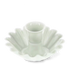 Rex London Enamel Cupped Flower Candle Holder - Light Grey