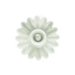 Rex London Enamel Cupped Flower Candle Holder - Light Grey