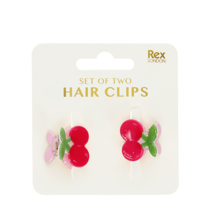Rex London Mini Hair Claw Clips (set of 2) - Cherries
