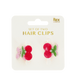 Rex London Mini Hair Claw Clips (set of 2) - Cherries