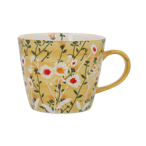 Gisela Graham Ceramic Mug - Yellow Wild Daisy