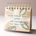 Lisa Angel Weekly Positivity Floral Desktop Flip Chart