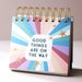 Lisa Angel Weekly Positivity Floral Desktop Flip Chart