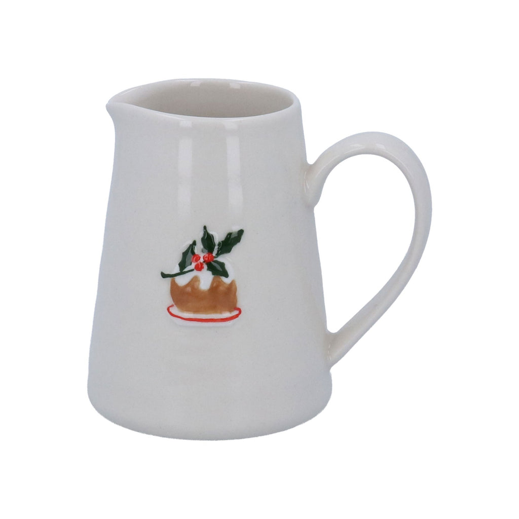 Gisela Graham Ceramic Mini Jug - Plum Pudding