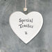 East of India Porcelain Heart - Special Teacher