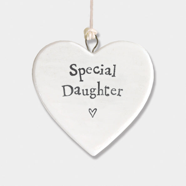 East of India Porcelain Heart - Special Daughter