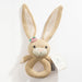 Living Textiles Knitted Ring Rattle - Amelia the Bunny