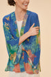 Powder Hummingbird Kimono Jacket in Denim