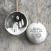 East of India Half porcelain bauble- May your troubles