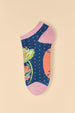Powder Scandinavian Stems Trainer Socks - Navy Copy