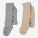 Zara Baby Two Pack Grey & Beige Baby Tights