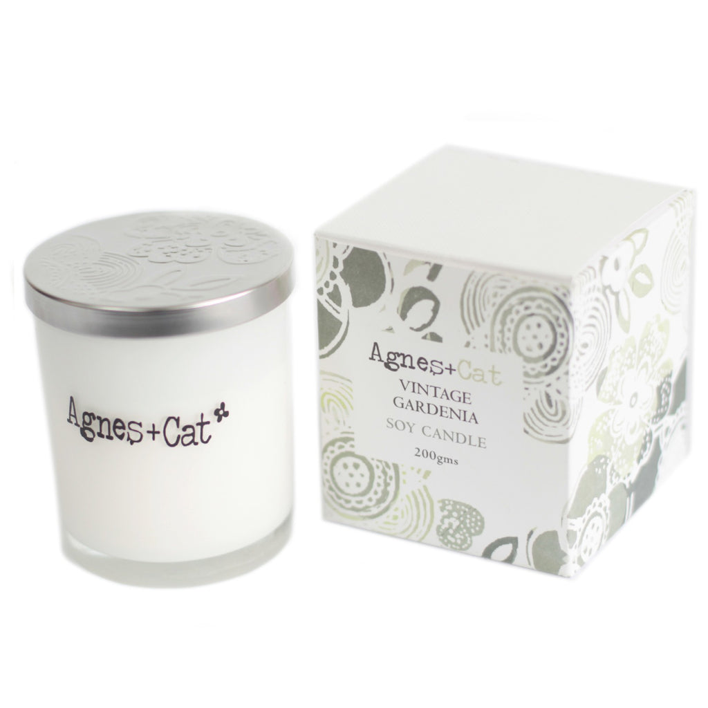 Agnes + Cat Vintage Gardenia Votive Soy Candle