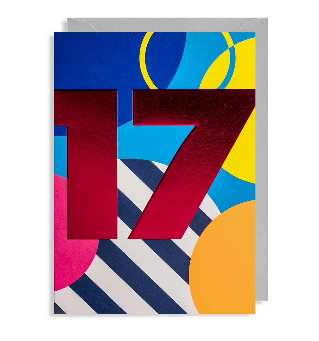 17 Teen’s Milestone Birthday Card - Lagom Design