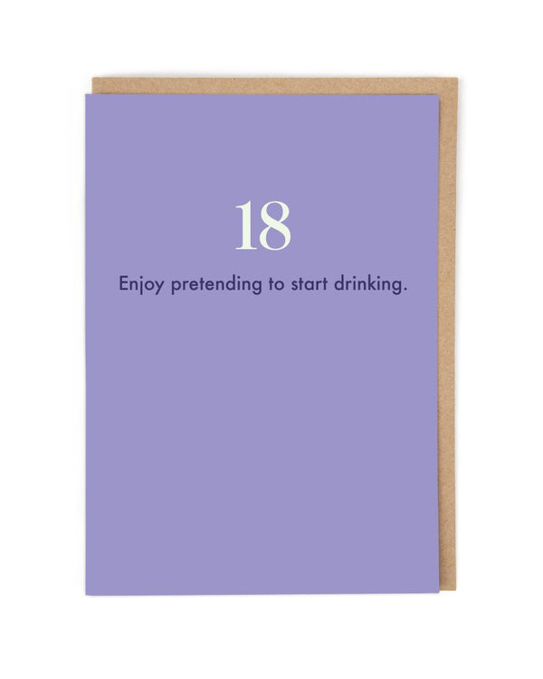 Cath Tate Drinking Age 18 Card