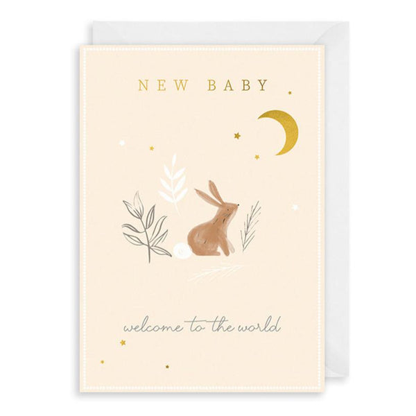 The Art File Welcome the World New Baby Card - The Art File