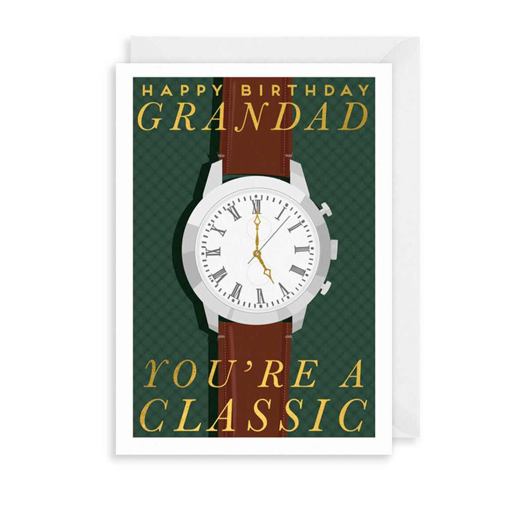 The Art File Classic Grandad Watch Birthday Card
