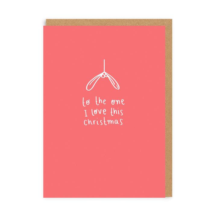 Ohh Deer To The One I Love Christmas Card