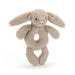 Jellycat Bashful Bunny Ring Rattle Beige - One Size