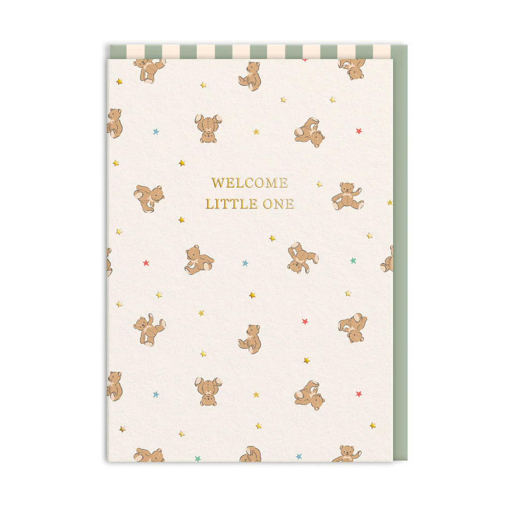 Ohh Deer Cath Kidston Welcome Little One Bears Greeting Card
