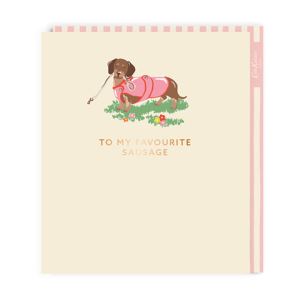 Ohh Deer Cath Kidston - To My Favourite Sausage Large Birthday Greeting Card