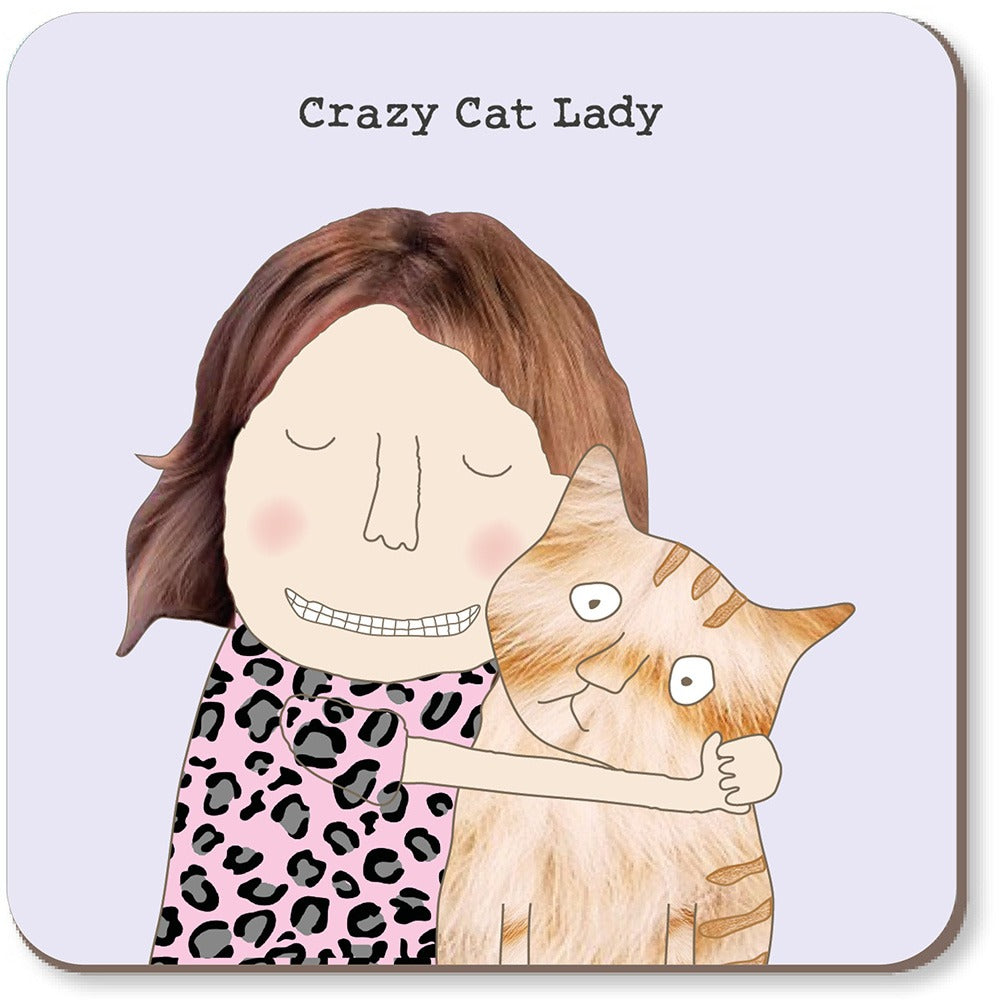 Rosie Made A Thing Crazy Cat Lady Coaster