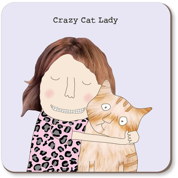 Rosie Made A Thing Crazy Cat Lady Coaster
