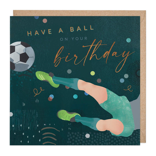 Whistlefish Have A Ball Birthday Card