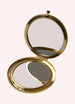 Powder Embroidered Mirror - Mustard Flower Yellow