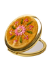 Powder Embroidered Mirror - Mustard Flower Yellow
