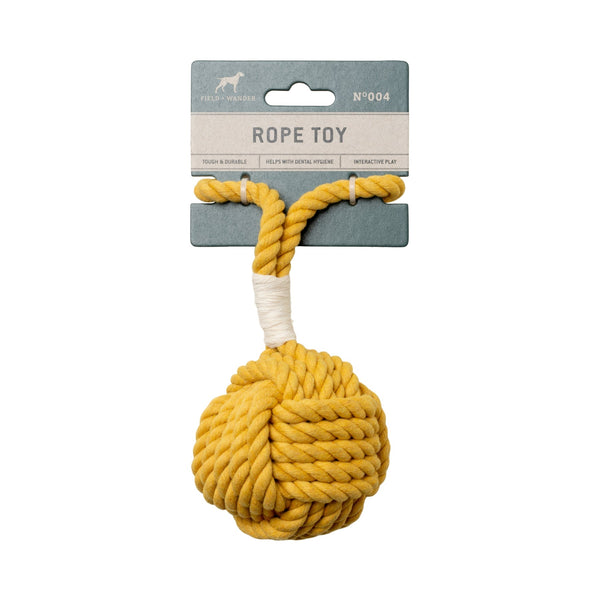 Dog Rope Toy - Yellow