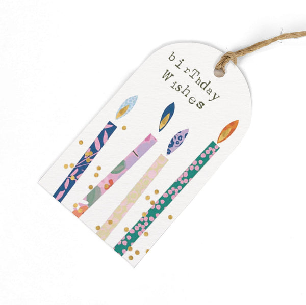 Whistlefish Birthday Candles Gift Tags Pack of 6