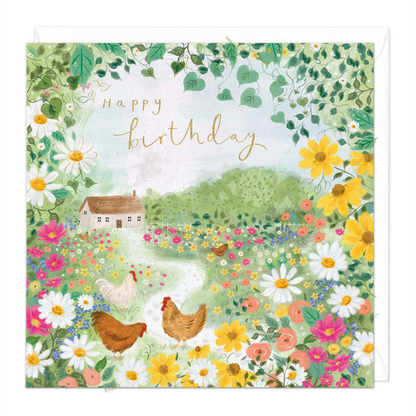 Whistlefish Happy Birthday Cottage Card