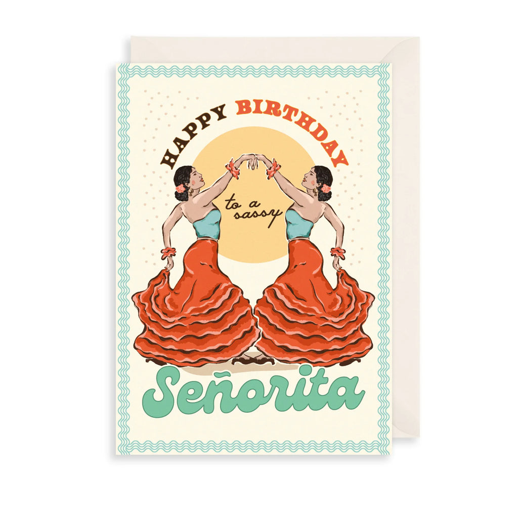 The Art File Sassy Senorita Greetings Card