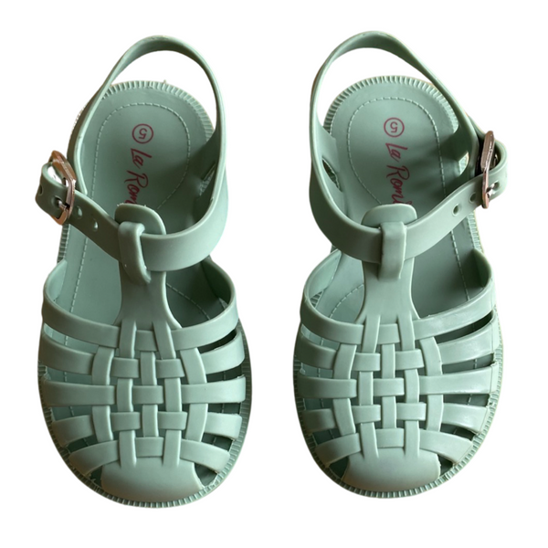 Children's Jelly Sandals - Sage