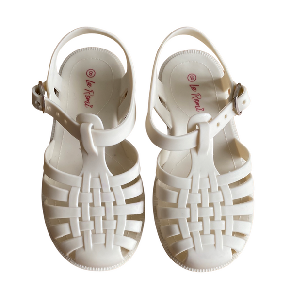 Children's Jelly Sandals - Ivory