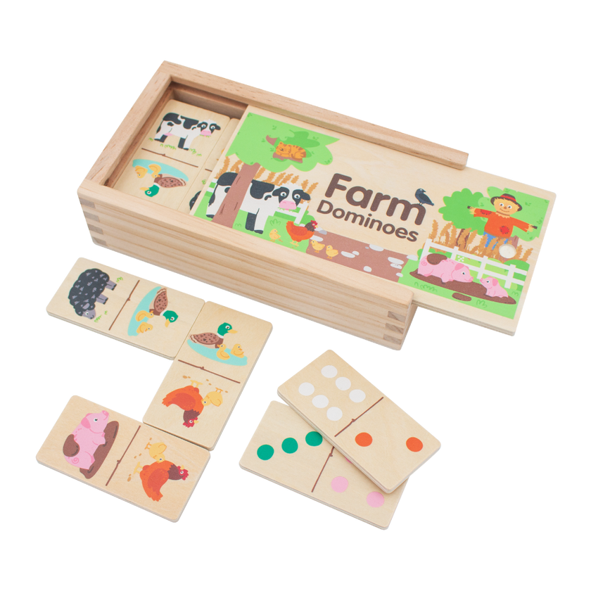 Jumini Wooden Farm Dominoes