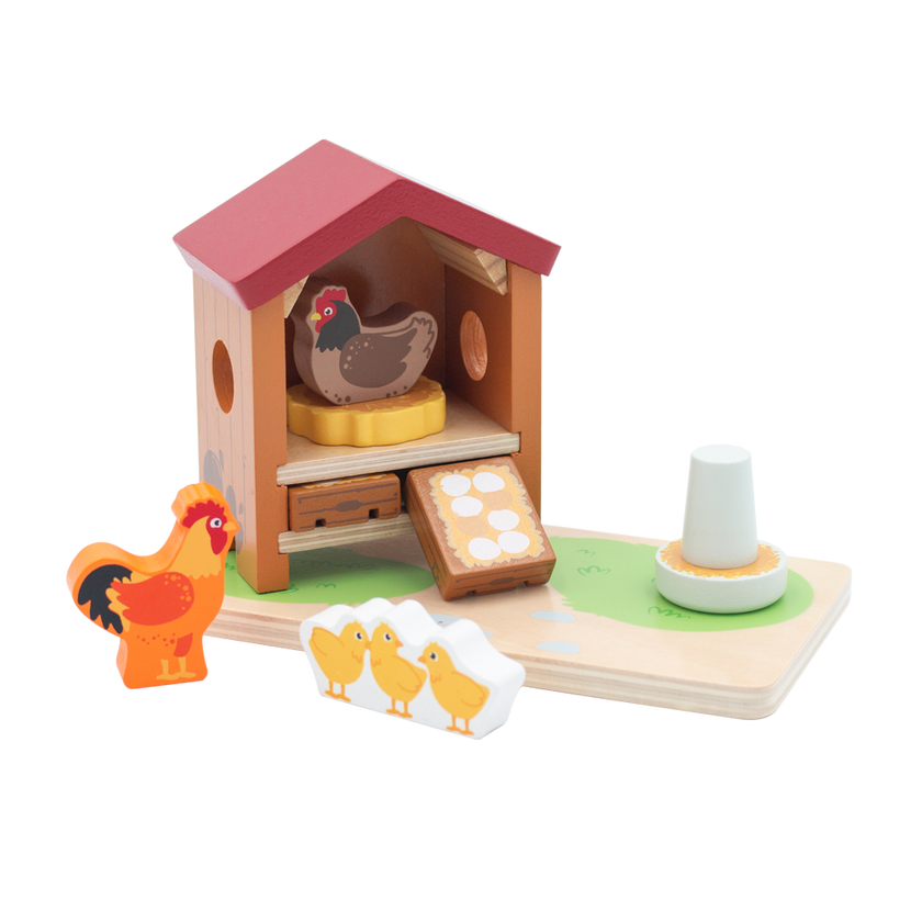 Jumini Wooden Chicken Coop Set