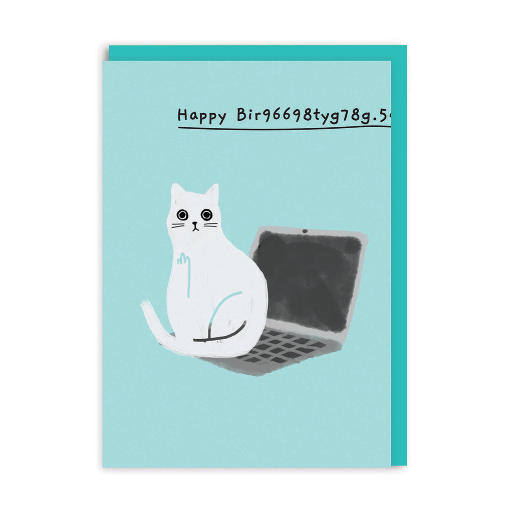 Ohh Deer Happy Bir9669.. Laptop Greeting Card
